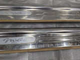 1999-2005 Mazda Miata NB Pair LH&RH Door Entry Sill Plates Chrome & TAN 99-05