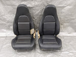 1999-2000 Mazda Miata Mx-5 OEM Black Leather Seats Pair 92NAPZ 99-00 — Mazda Miata MX-5 OEM part product photo
