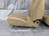 2001-2005 Mazda Miata Mx-5 OEM Tan Vinyl Seats Pair 01-05 01NB4157