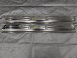 1999-2005 Mazda Miata MX-5 Door Sill Trim Cover Pair Chrome Tan 99-05