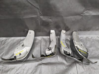 1999-2005 Mazda Miata NB Splash Guards Mud Flaps Front & Rear Set/ Silver 22v