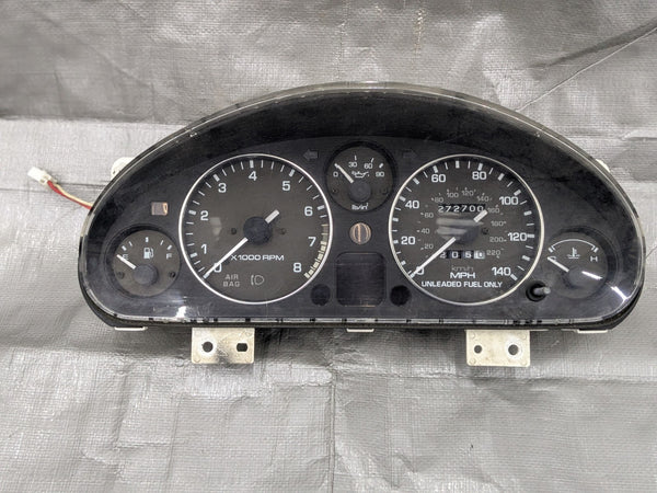 1990-1993 MIATA MX-5 OEM DASH INSTRUMENT GAUGE CLUSTER SPEEDOMETER 272K  90-93 — Mazda Miata MX-5 OEM part product photo