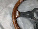 Steering Wheel Wood Wooden 350mm NO Hub Adapter