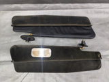 90-97 Mazda Miata 2 Piece Left Right Sun Visors Pair Black 91NA0321 1990-1997