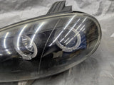 2001-2005 Mazda Miata MX5 MX-5 Black LED Halo Headlights Lamps Pair 01-05