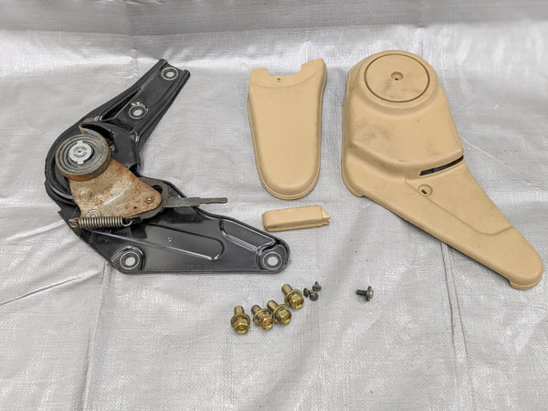 1999-2000 Mazda Miata MX-5 Seat Recliner Knuckle RH Tan OEM NC10-88-241 99-00 — Mazda Miata MX-5 OEM part product photo