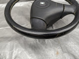 99-05 MAZDA MIATA BLACK LEATHER STEERING WHEEL 98NB18G 1999-2005