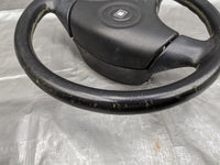 99-05 MAZDA MIATA BLACK LEATHER STEERING WHEEL 98NB18G 1999-2005