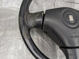 1999-2005 Mazda Miata Mx-5 OEM Black Leather Steering Wheel 99NB22V 99-05
