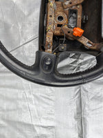 1990-1997 Mazda Miata Mx-5 OEM Black Leather Steering Wheel 91NASU 90-97