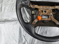 1990-1997 Mazda Miata Mx-5 OEM Black Leather Steering Wheel 91NASU 90-97