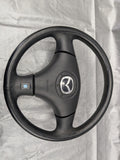 1999-2005 Mazda Miata Mx-5 OEM Black Leather Steering Wheel 01NB4157 99-05