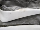 1999-2005 Mazda Miata Mx5 OEM White Rear Mud Flaps Left Right Set 99-05 Long Style