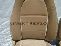 99-00 Mazda Miata Tan leather Seats / Pair Set OEM USED #2