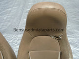 99-00 Mazda Miata Tan leather Seats / Pair Set OEM USED #2