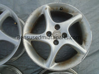 16” Mazda Miata OEM Alloy Wheel Rim Twist 5 spoke 16x6.5 +40 4x100  #1