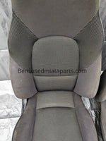 01-05 Mazda Miata Black Cloth Seats / Pair Set OEM USED 03NB22V