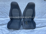 99-00 Mazda Miata Black Seats / Pair Set TORN OEM USED