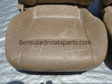 99-00 Mazda Miata Tan leather Seats / Pair Set OEM USED #2