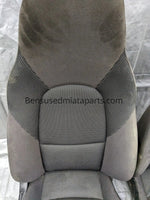 01-05 Mazda Miata Black Cloth Seats / Pair Set OEM USED 01NB18J