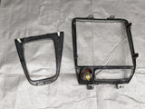 99-05 Mazda MX-5 Miata Radio Shift Bezel Silver Pair  Set 03NB23E