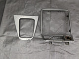 99-05 Mazda MX-5 Miata Radio Shift Bezel Silver Pair  Set 03NB23E