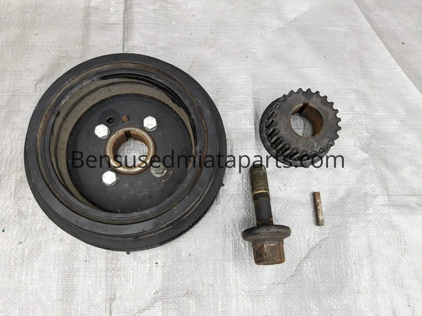 90-05 Miata MX5 NA NB Manual Steering Pulley Bracket Tensioner Power 90-05 Miata MX5 NA NB Manual Steering Pulley Bracket Tensioner Power