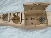 01-05 MAZDA MX-5 MIATA OEM CENTER CONSOLE STORAGE COMPARTMENT TAN