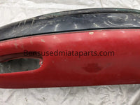 1990-1997 Mazda Miata Front Bumper Cover, Red/Black  #2 #flaws