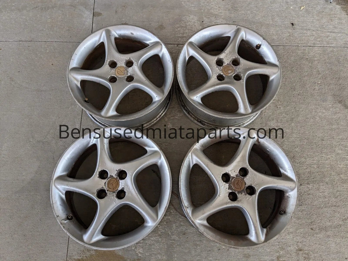16” Mazda Miata OEM Alloy Wheel Rim Twist 5 spoke 16x6.5 +40 4x100 #2 ...