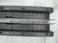 06-15 Mazda MX-5 Miata OEM Black Plastic Door Sill Scuff STEP Plate Set Pair