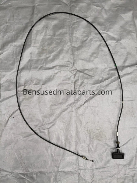 90-05 Mazda Miata Hood Release Cable with Handle Lever OEM