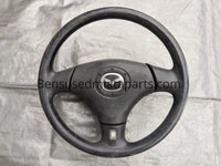 99-05 MAZDA MIATA BLACK LEATHER STEERING WHEEL 02NB0C