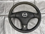 99-05 MAZDA MIATA BLACK LEATHER STEERING WHEEL 01NB22V